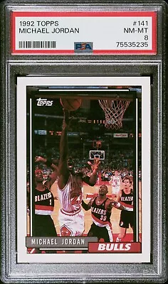 1992 Topps #141 Michael Jordan PSA 8 NM-MT (CombineShip) • $14.99