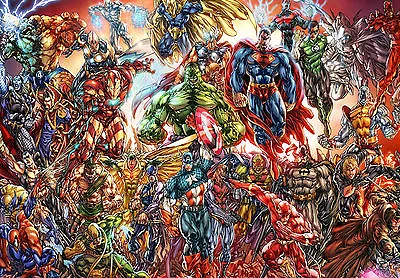 Marvel & Dc Character Poster Print - Wall Art - Buy 2 Get 1 Free  • £3.15