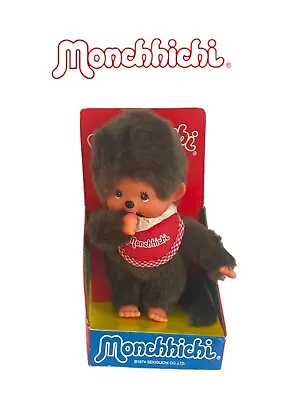 1974 Sekiguchi Monchhichi Thumb Sucking Monkey 7  Plush W/Red Bib - New ! • $59.99