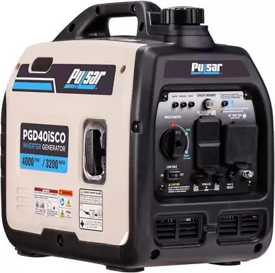 Pulsar 4000-W Ultra-light Super Quiet Portable RV Ready Gas Inverter Generator • $621.18