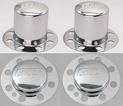 Set Of 4 Dually 8 Lug Eagle Alloys Chrome Wheel Center Caps 3109-06 3108-06 • $199.95