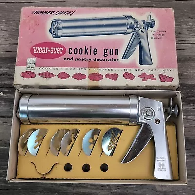 Vtg Wear-Ever Cookie Gun & Pastry Decorator Set In Original Box #3365 In Box • $24.95