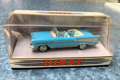 DINKY/Matchbox 1957 CHEVROLET BEL AIR Conv 1:43 Diecast Blue DY027/B W/ORIG. BOX • $5.75