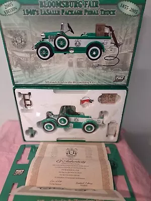 Bloomsburg 1940's Lasalle Package Pedal Truck  1:8 Scale Diecast Replica W/ Coa • $50.98