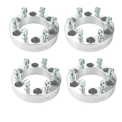 $71.09 • Buy 4PC 1.5'' 6x5.5 To 6x135 Wheel Spacers Adapters 14x1.5 Studs For Chevy To Ford