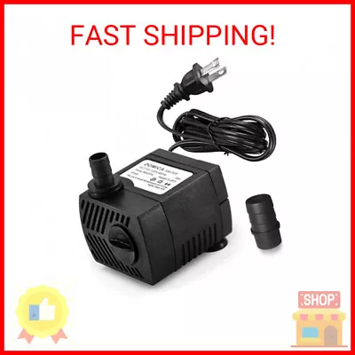 90 GPH Mini Submersible Pump Small Fountain Pump (5W 350L/H) For Water Feature • $12.81