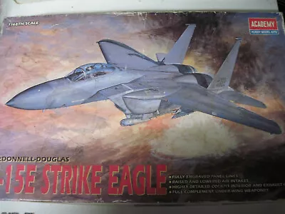 Academy     1/48   F-15E  Strike Eagle    Aircraft  Model  Kit   #1687 • $14.99