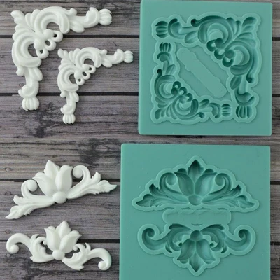 £2.59 • Buy Relief Baroque Lace Silicone Fondant Cake Mould Chocolate Sugarcraft Border Mold