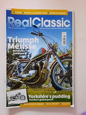 Real Classic Motorcycle Magazine August 2018 Triumph Metisse FREE SHIPPING  • $13