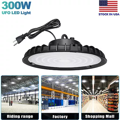 300W UFO Led High Bay Light Factory Gym Warehouse Industrial Garage Light Fxture • $36.45