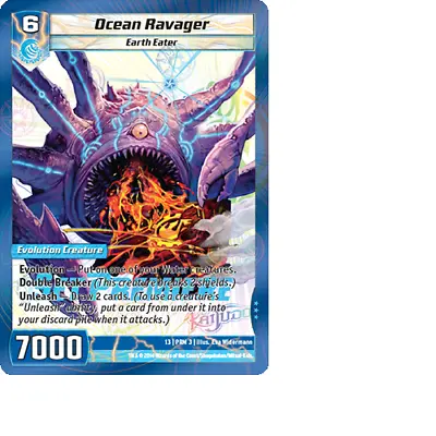 Kaijudo X3 OCEAN RAVAGER Set Premiere Foil Promo 13 PRM 3 (Playset) DUEL MASTERS • $1.50