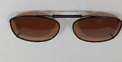 VTG Solar Shield Mirrored Polarized Clip On Sunglasses 54 Rec10 Xspan Frame  • $4.68