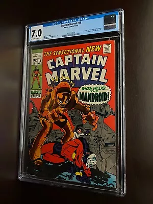 Captain Marvel #18 (1969) / CGC 7.0 / Carol Danvers Gains Super Powers • $49