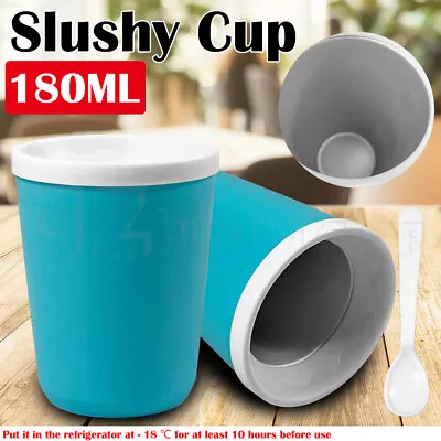$10.99 • Buy Slushie Maker Cup Quick Freeze Magic Cup Milkshake Cup Ice Cream Maker+Spoon AU