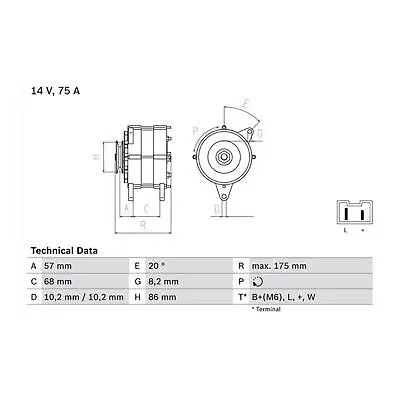 £45 Cashback BOSCH Alternator 0 986 034 861 FOR Master Trafic Genuine Top German • $329.79