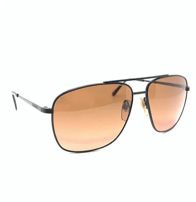 Serengeti Drivers 5241 Corning Optics Black Metal Aviator Sunglasses I8 • $109.99