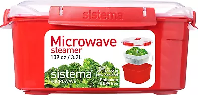 Microwave Steamer For Cooking Food And Vegetables With Steam Release Vent Dishwa • $30.03