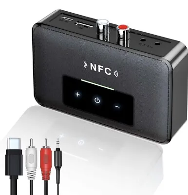 £13.79 • Buy NFC Wireless Bluetooth 5.0 Audio Transmitter Receiver HiFi Music Adapter AUX