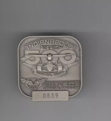 1998 Indianapolis 500 EDDIE CHEEVER Indy 500 Race Win SILVER Pit Badge • $29.95