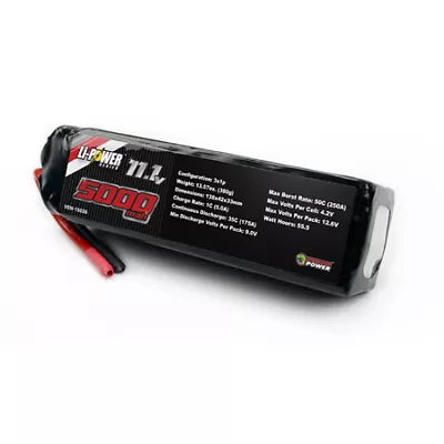 VENOM 35C 5000mAh 11.1v 3S LiPo UNI Plug RC Car Battery 15026 • $68.37