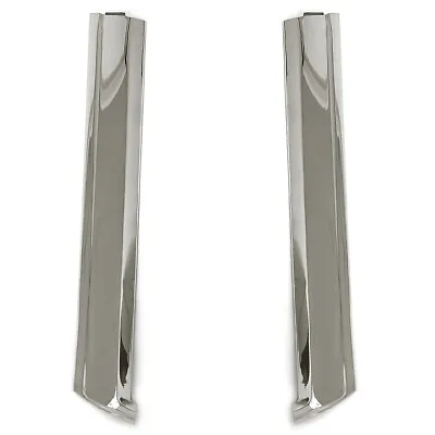65-68 Mustang Polished Stainless Convertible Windshield Molding Pillar Pair • $247