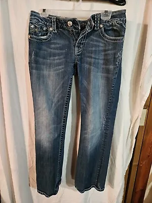 Miss Me Denim Brand Distressed Jeans Style JE1046B4R Size 30 Boot • $22.95