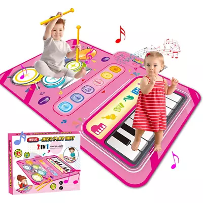 Toys For 1 2 3 4 5 Year Old Girls 2 In 1 Music Mat Gifts For Girls Kids Toys . • £17.89