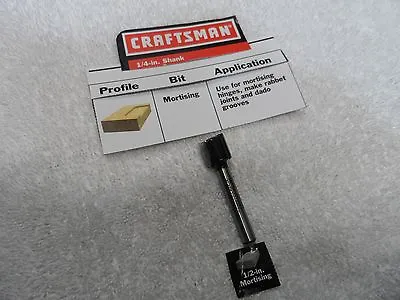 Craftsman 1/4-in Shank 1/2  Mortising Bit (single Router Bit) - 1 Pc • $11.97