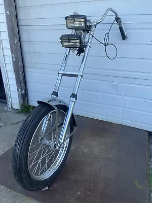 Triumph Pre-Unit Chopper Extended Front End COMPLETE Forks Wheel Bars Lights • $1600