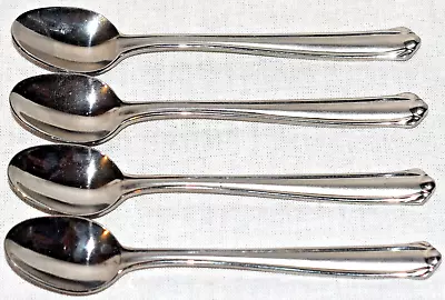 4 Mikasa Classico Frosted Handle Stainless Steel Demitasse Spoons 4 1/2  • $40