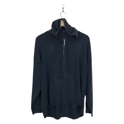 £16.99 • Buy M&S Men's Hooded Cardigan Blue  Size XL Pocket Full-Zip Hi-Low Hem Knit  New