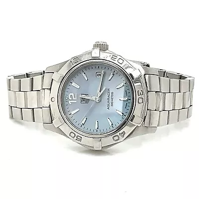 TAG Heuer Aquaracer 300m 28mm Blue Mother Of Pearl Dial Quartz Watch • $749