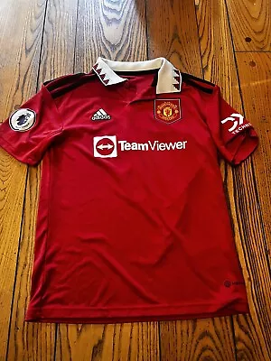 Adidas Manchester United Youth Medium Jersey  • $50