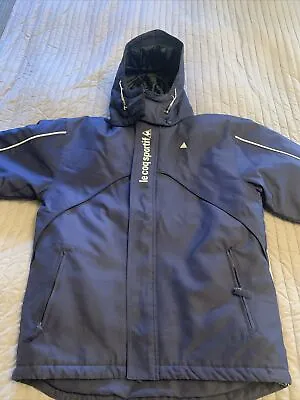 Le Coq Sportif Boys Jacket Navy Youth Coat Teenage Size Large Boy LB • £14.99