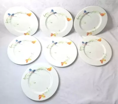 7 Vtg VERA For Mikasa Mariposa BUTTERFLY 6.5” Plate  Bone China Narumi JAPAN • $42.99