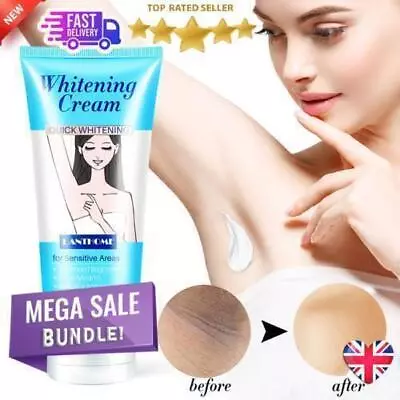Whitening Body Cream Remove Underarm Armpit Leg Knee Private Parts Brightening ✅ • £5.18