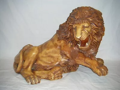 Vintage Marwal Inc LION Chalkware Statue (AS-IS) • $199.99