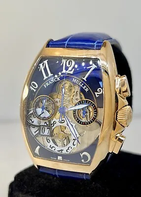 Franck Muller Cintre Curvex Rose Gold Grand Date Chronograph Men's Watch 8083CCG • £21697.94