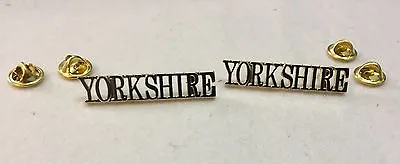 Yorkshire Regiment Gold Metal Shoulder Titles Army Military No 2 Dress FAD • £9.50