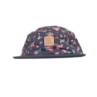 DRAVUS Floral Allover Print 5 Panel Cap Hat Adj. Mens Size Cotton • $14.99