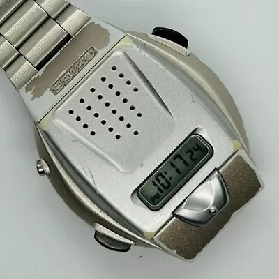 Seiko A860-4001 1992 TALKING WATCH Vintage Digital Watch Rare Working • $48