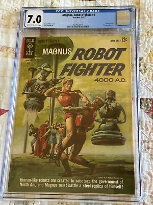 Magnus Robot Fighter #2 CGC 7.0 1963 (1st Series Gold Key) • $149.95