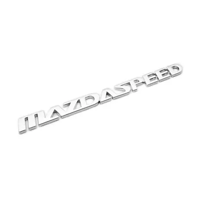 Chrome MAZDASPEED Letters Car Rear Trunk Lid Emblem For Mazda 2 3 6 CX-5 MX-5 RX • $9.49