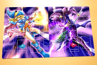 No.1923# Free Mat Bag Dark Magician Girl Dark Magician Yugioh TCG Deck Playmat • $39.30