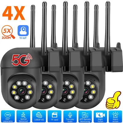 4PCS Wireless 5G WiFi Security Camera System Smart Outdoor Night Vision 1080P US • $79.99