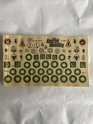 Scale Aircraft Modelling 1/72 Scale Decals- Pakistan Air Force Insignia & Units • £1