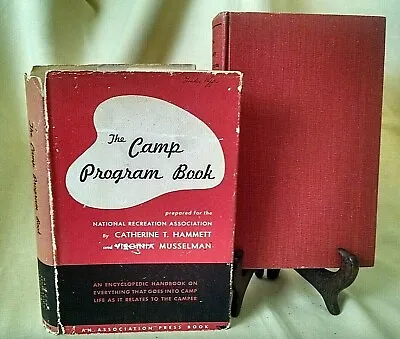 Camp Program Book Catherine Hammett Virginia Musselman Hc/dj 1959 Asso Press. • $24.99