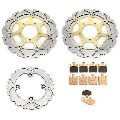 Ninja ZX6R ZX636 ZX6RR 600 03 04 Front Rear Brake Rotors Discs Pads For Kawasaki • $205.89