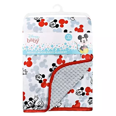 Cudlie Disney Baby Mickey Mouse Double Sided Baby Blanket 30 X 40 • $17.77