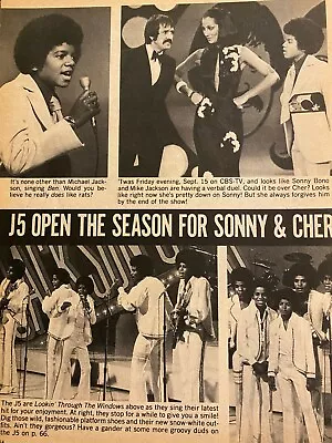 The Jackson Five Michael Full Page Vintage Clipping • $1.99